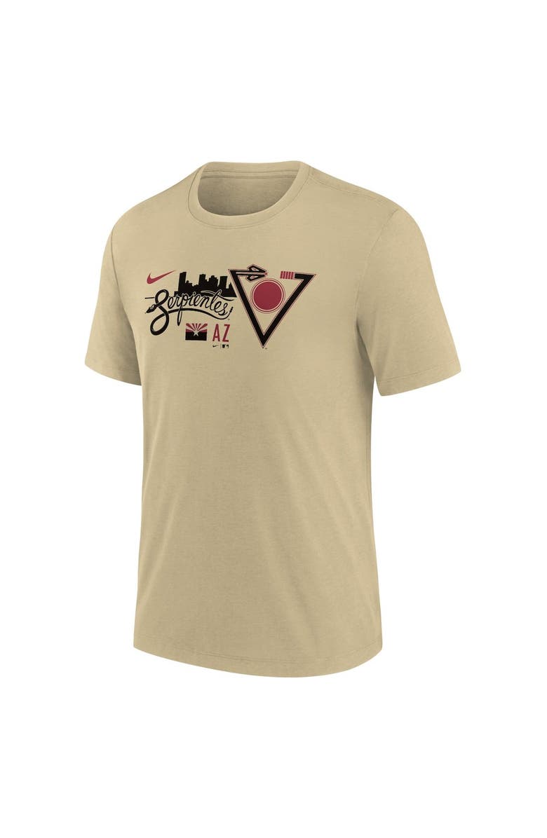 Nike Men's Nike Sand Arizona Diamondbacks City Connect Tri-Blend T-Shirt, Alternate, color, 