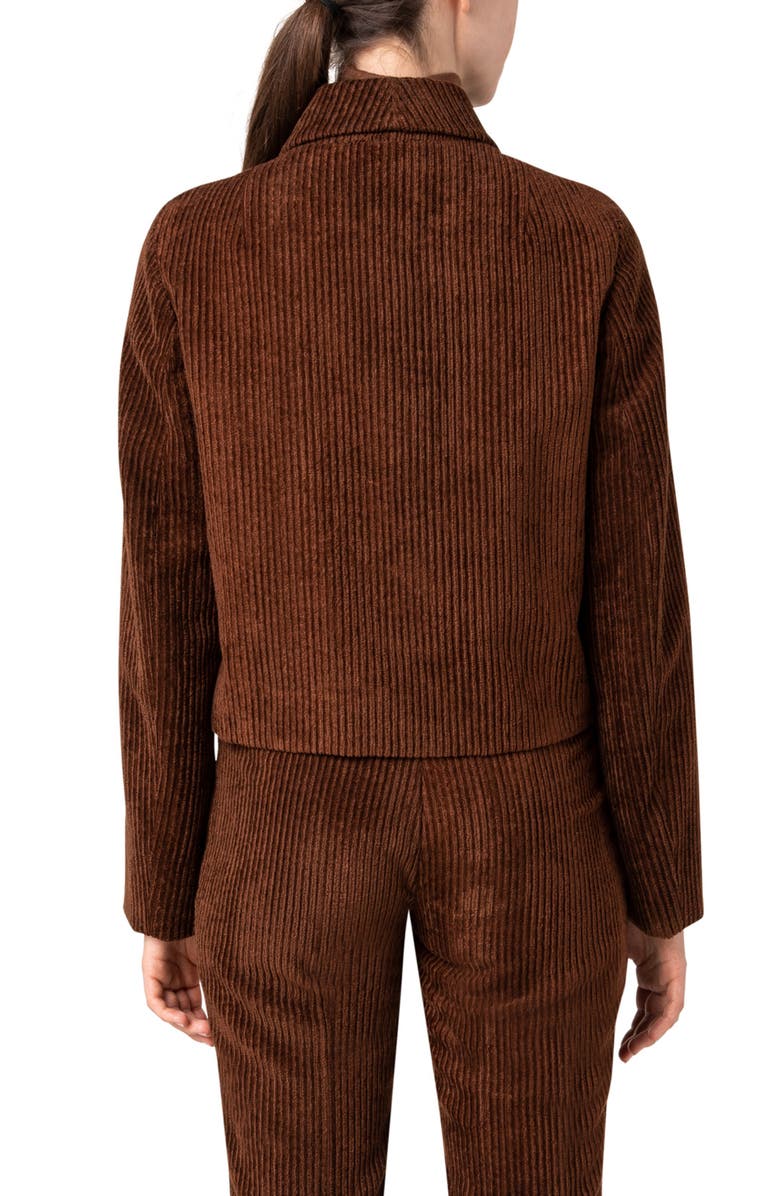 Akris Leland Corduroy Crop Jacket, Alternate, color,