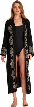 Gottex Beach Life Embroidered Swim Cover Up Top