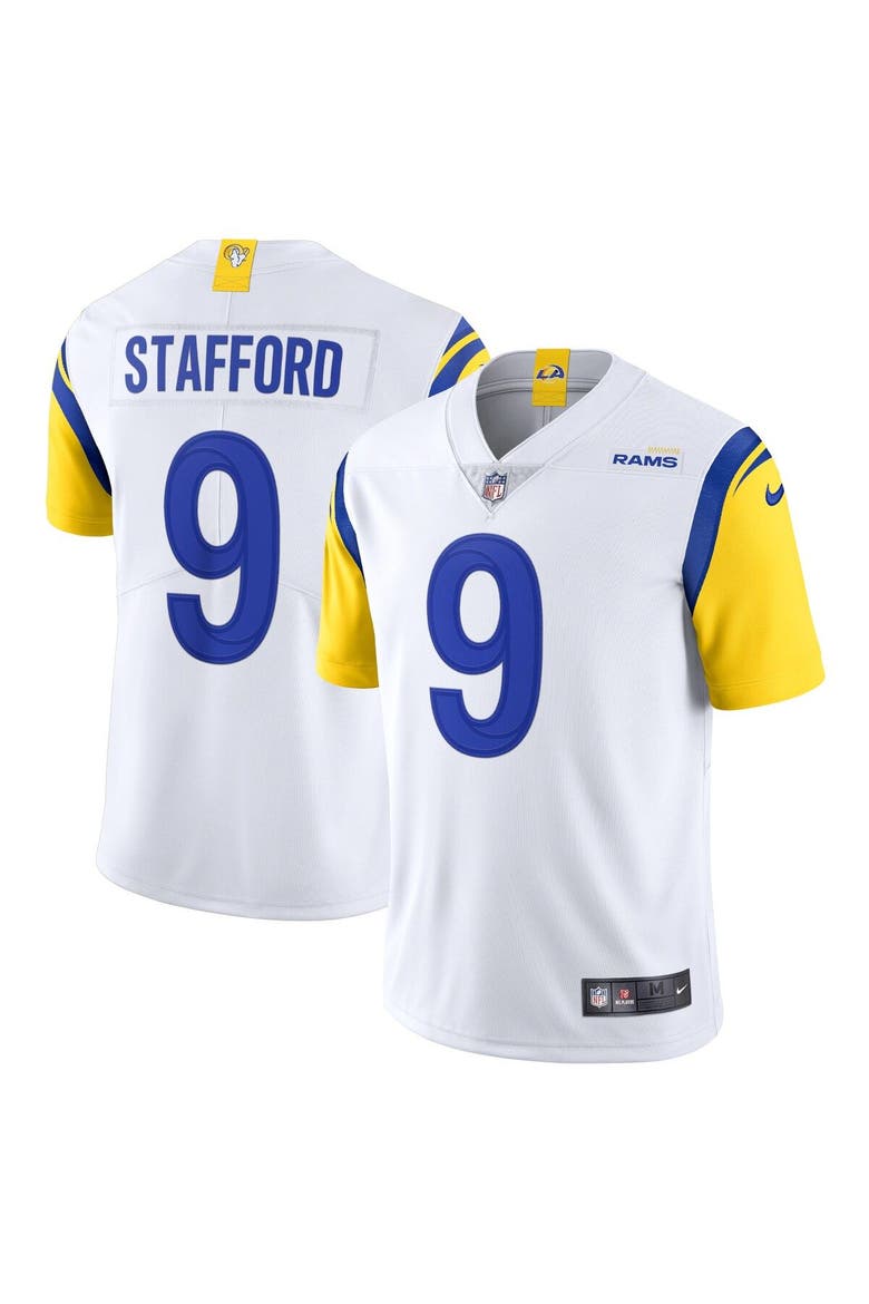 Men's Nike Matthew Stafford White Los Angeles Rams Alternate Vapor Limited Jersey, Main, color, White