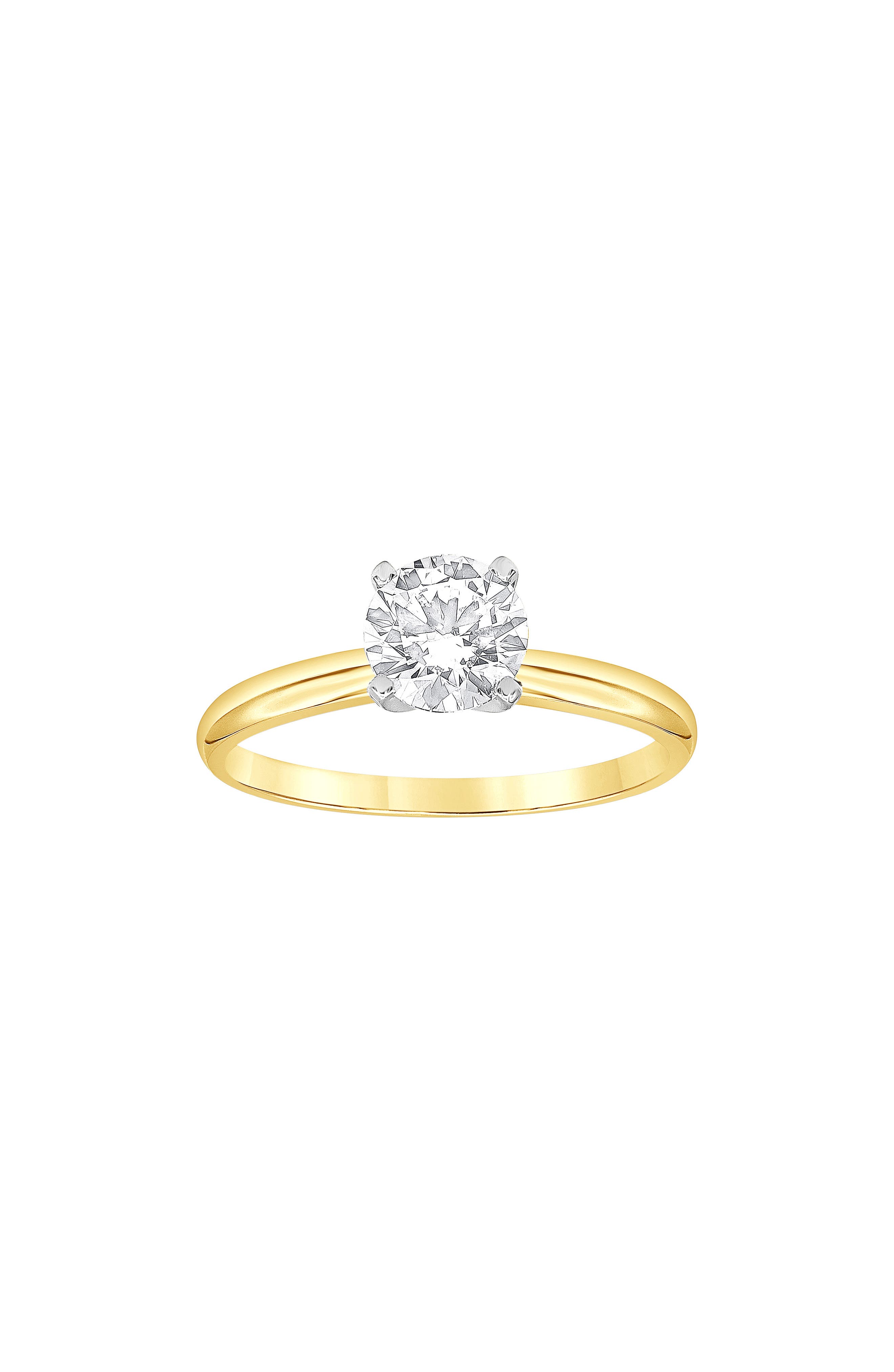 Jewel Badgley Mischka 14K Gold Lab Diamond Solitaire Ring - 1.5 ctw ...