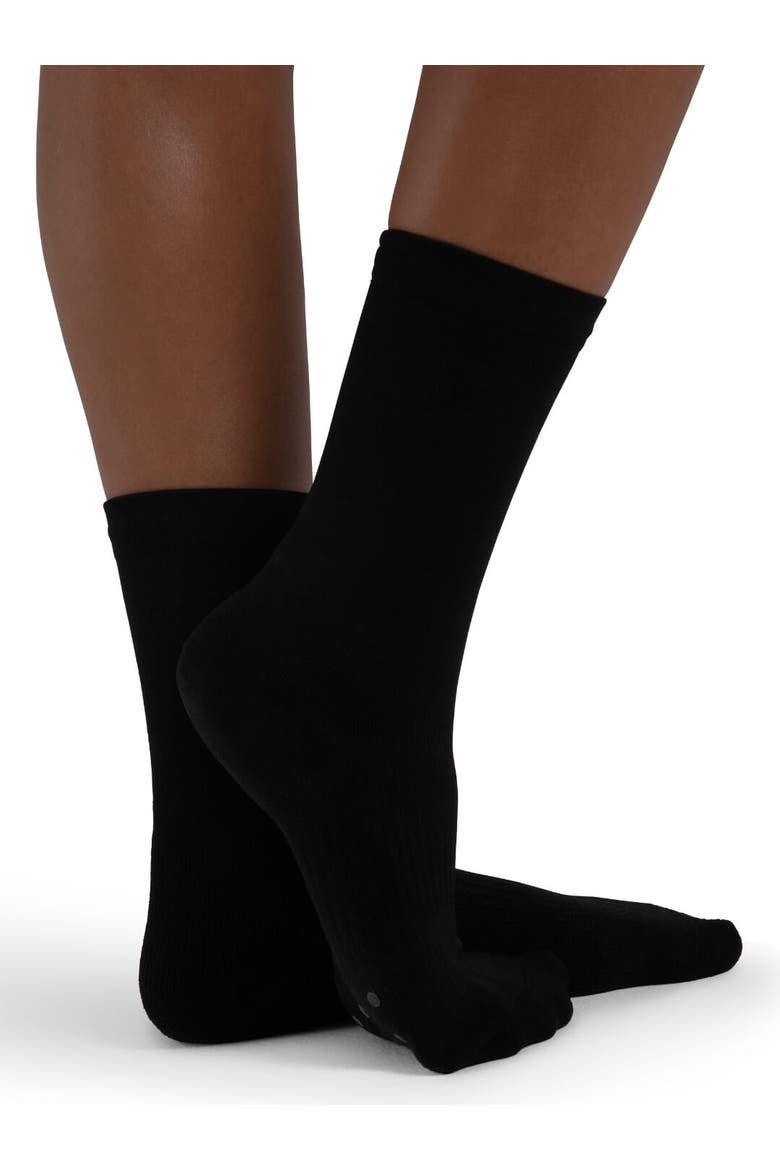 Lifeknit® Calf Length Sox, Alternate, color, black