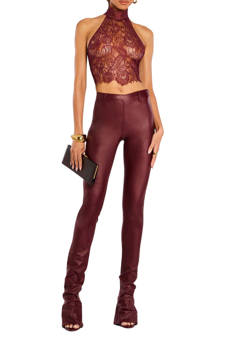 Retrofête Danica Leather Pant, Main, color, 
