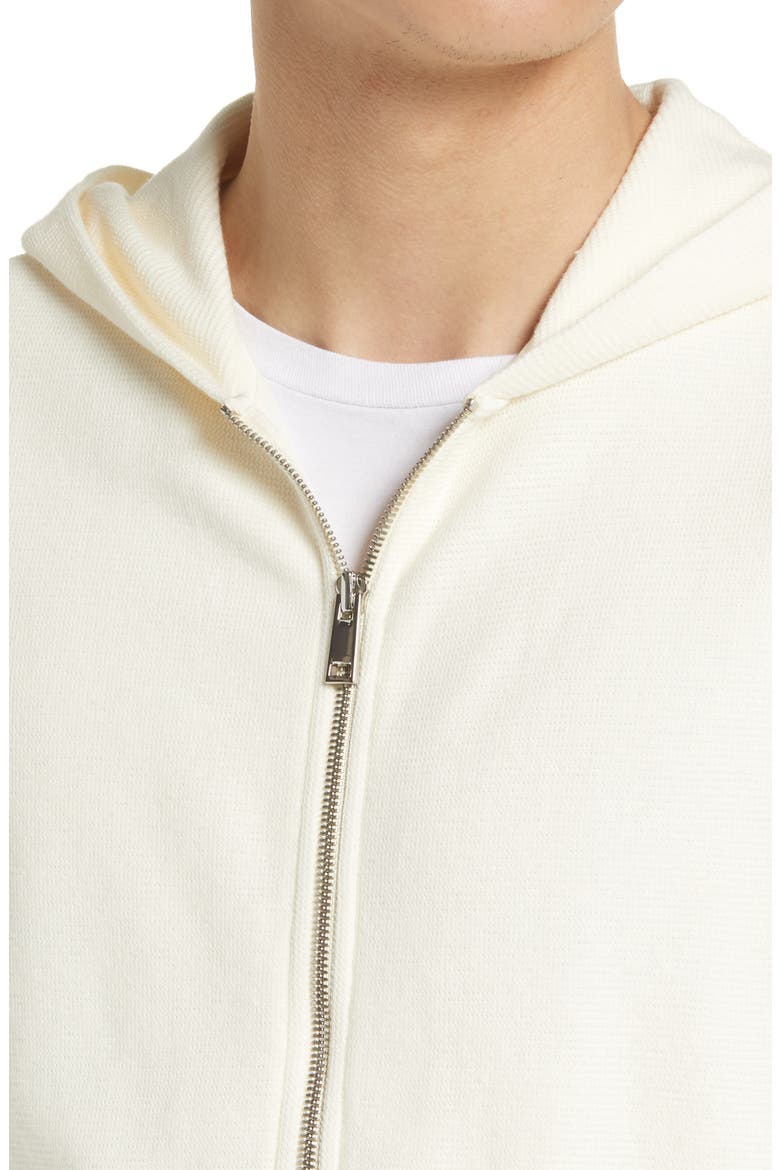 Essential Zip Hoodie, Alternate, color, STONE WHITE