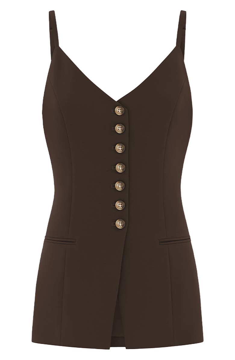 ALIGNE Manhattan Sleeveless Top, Alternate, color, Chocolate