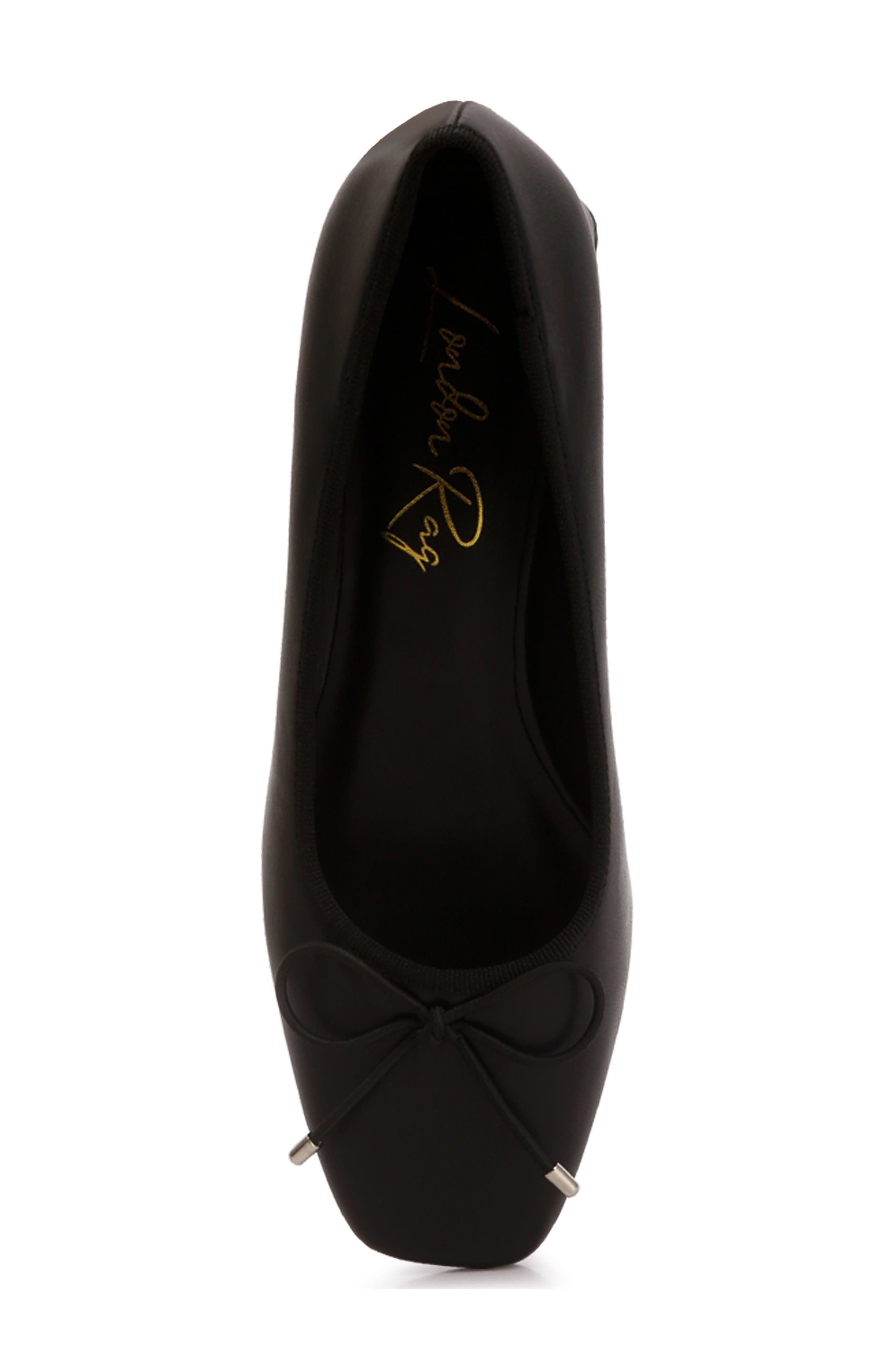 LONDON RAG Sienna Block Heel Ballerina Pump, Alternate, color, Black