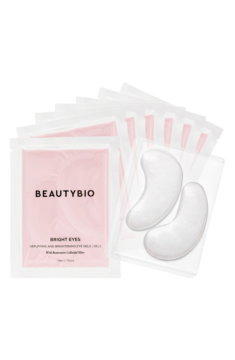 BeautyBio All Eyes On You Bright Eyes Collagen + Colloidal Silver Infused Eye Patches, Main, color, 
