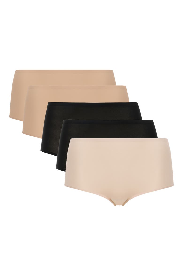 Soft Stretch 5-Pack High Waist Briefs, Alternate, color, MULTI/ MULTI
