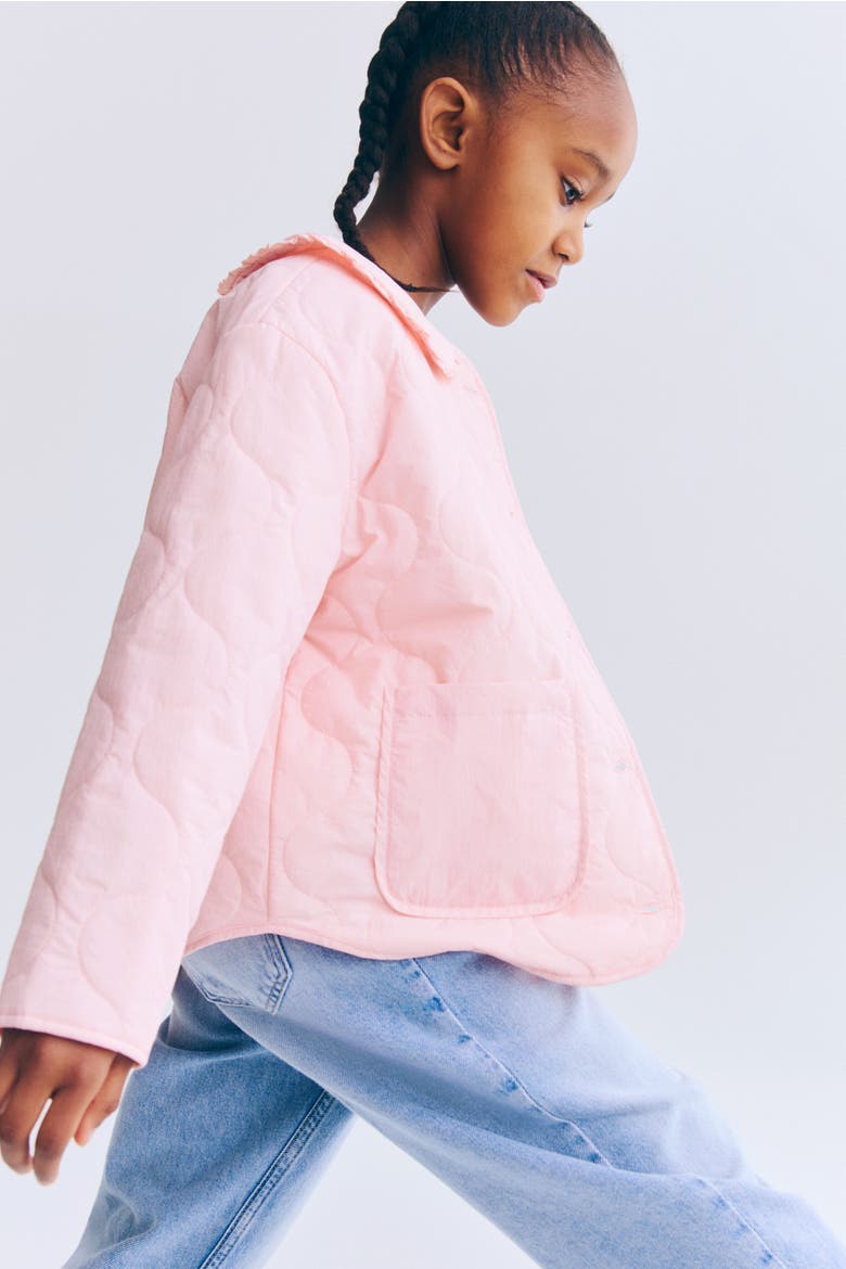 Quilted Jacket, Alternate, color, Light pink