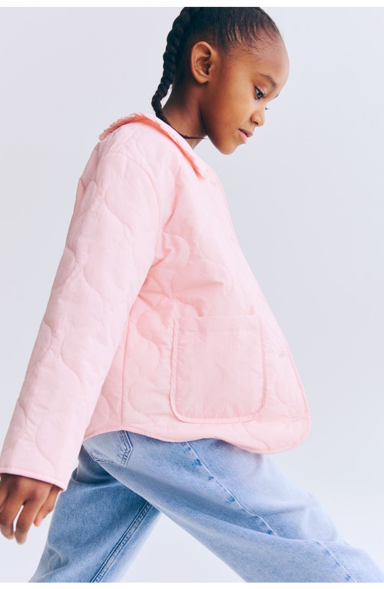 H&M Quilted Jacket, Alternate, color, Light Pink