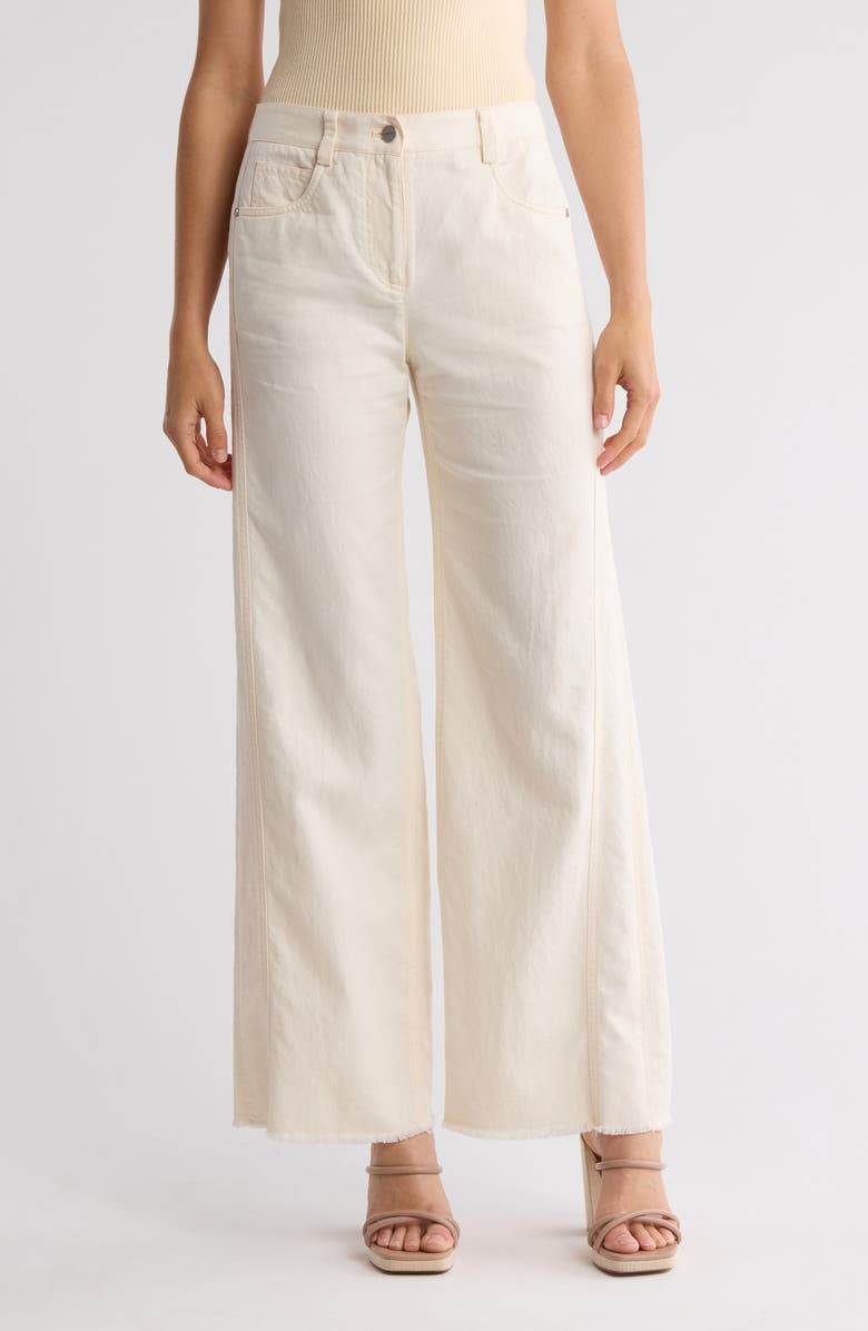 TWP Puddle Straight Leg Pants, Main, color, Bone