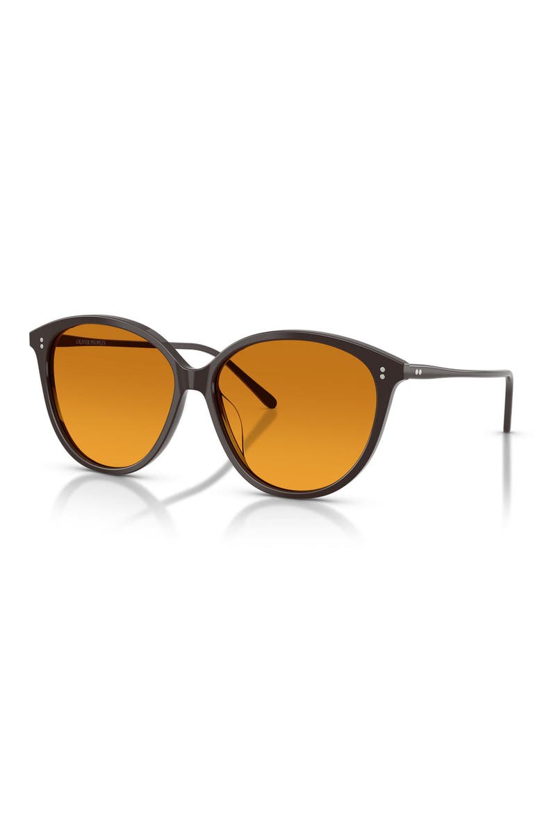Soleau 60mm Butterfly Sunglasses, Alternate, color, KURI BROWN / COGNAC GRADIENT