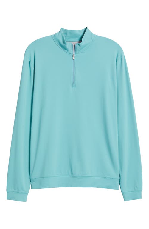 Johnnie-o Motion Performance Quarter Zip Pullover In Green Grass