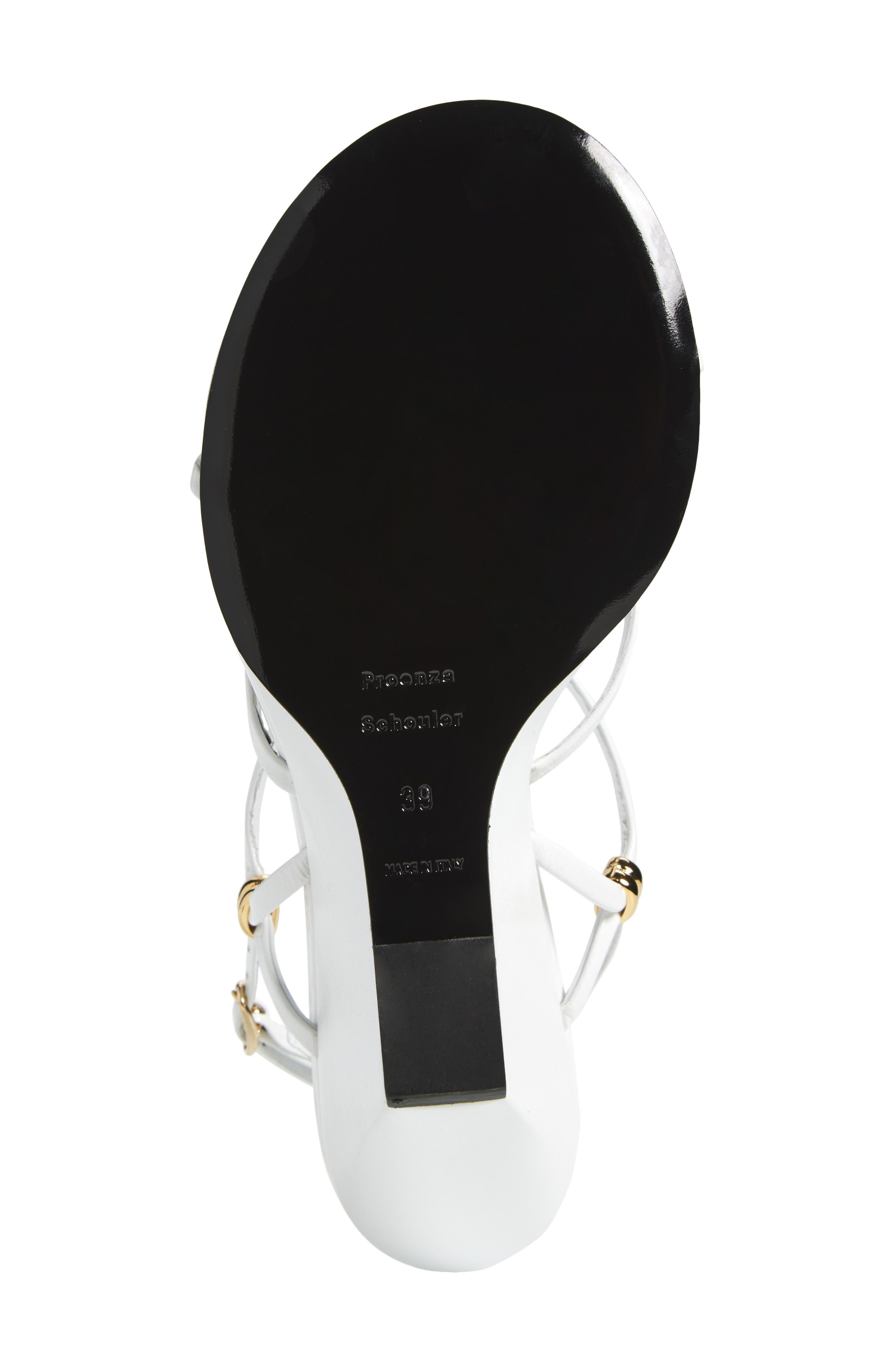Proenza Schouler Coil Wedge Sandal, Alternate, color, White