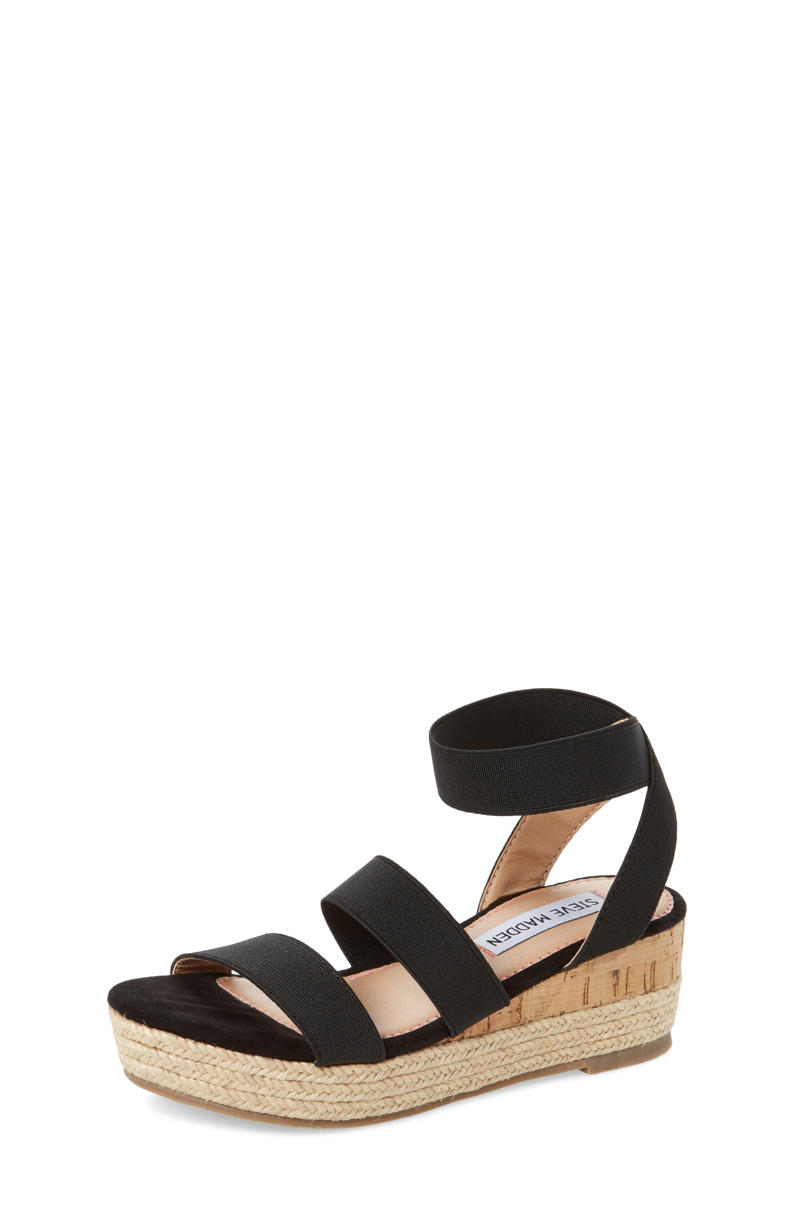 JBandi Wedge Sandal, Main, color, BLACK
