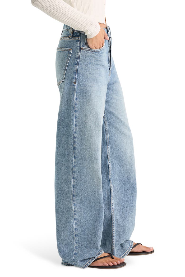 High Waist Wide Leg Jeans, Alternate, color, INDIGO1242