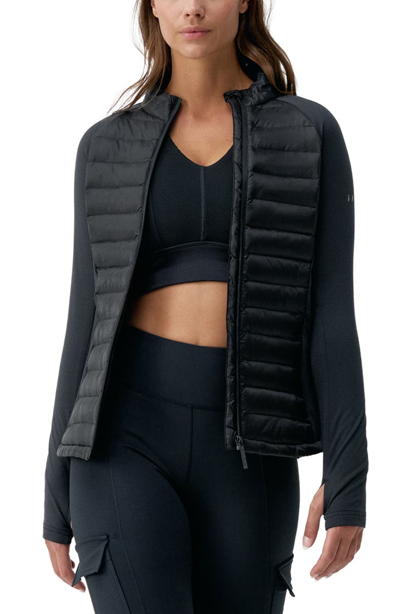 Born Living Yoga Zuri Performance Sport Jacket, Main, color, Black