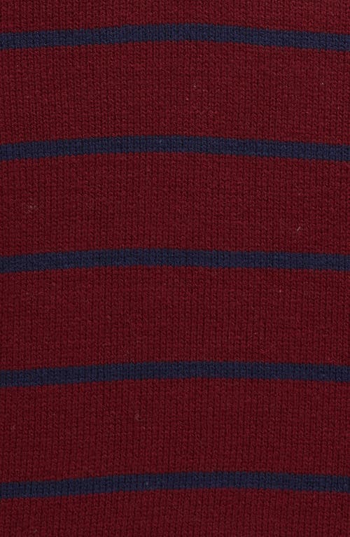 NORDSTROM NORDSTROM KIDS' STRIPE COTTON BLEND V-NECK SWEATER 