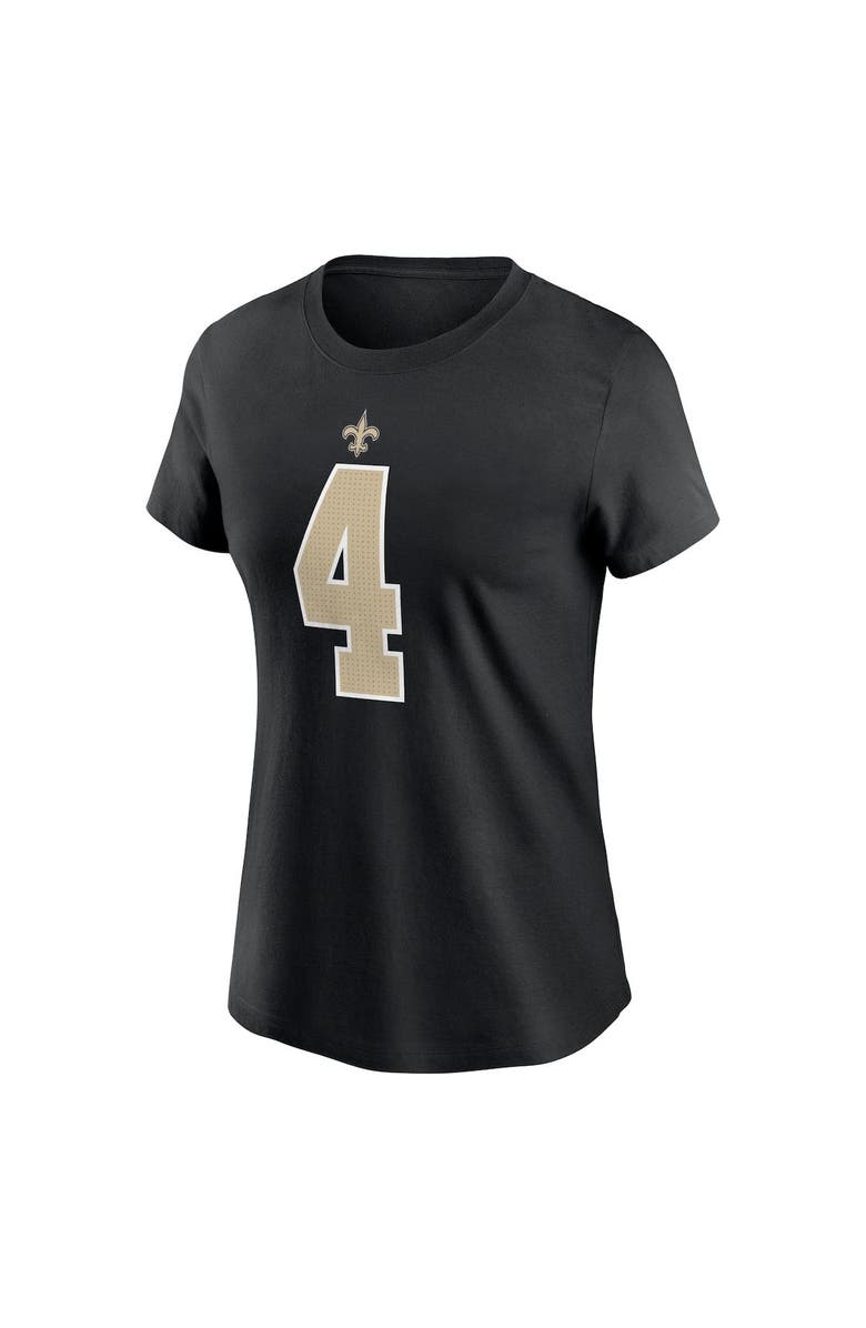 Nike Women's Nike Derek Carr Black New Orleans Saints Player Name & Number T-Shirt, Alternate, color, 