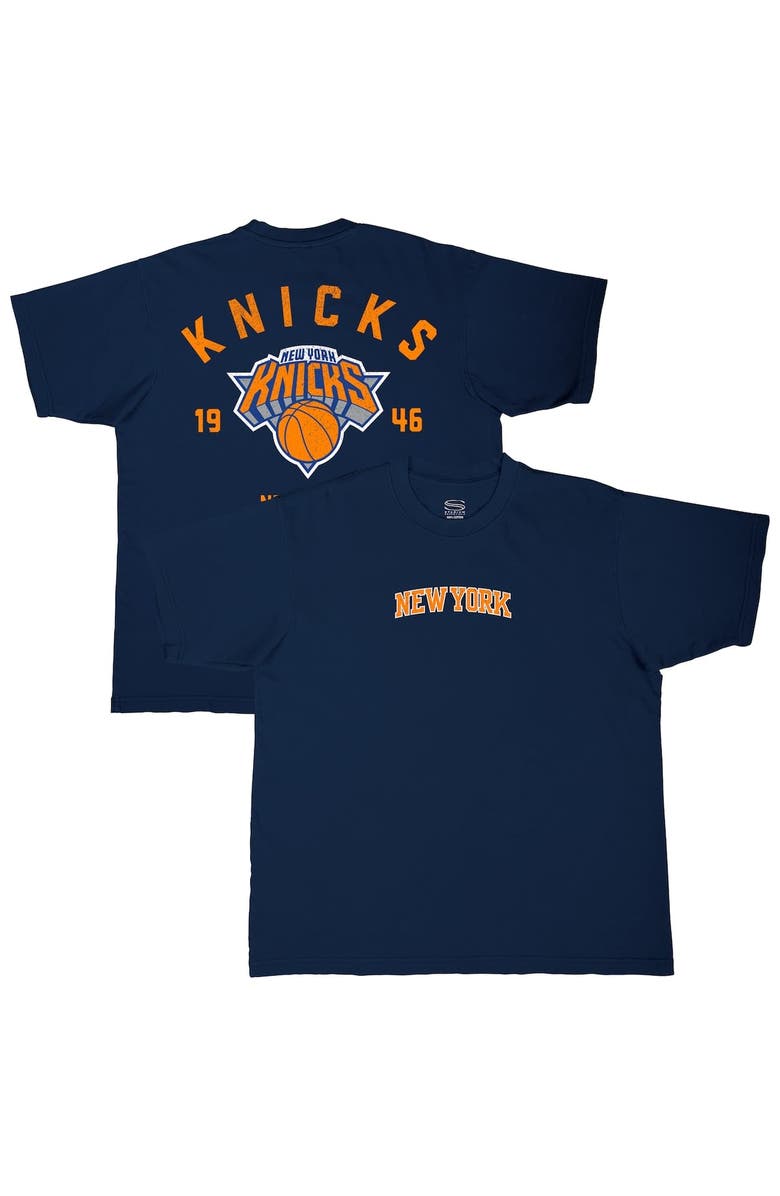 Stadium Essentials Men's Stadium Essentials  Navy New York Knicks Get Back Heavyweight Urban T-Shirt, Alternate, color, Navy