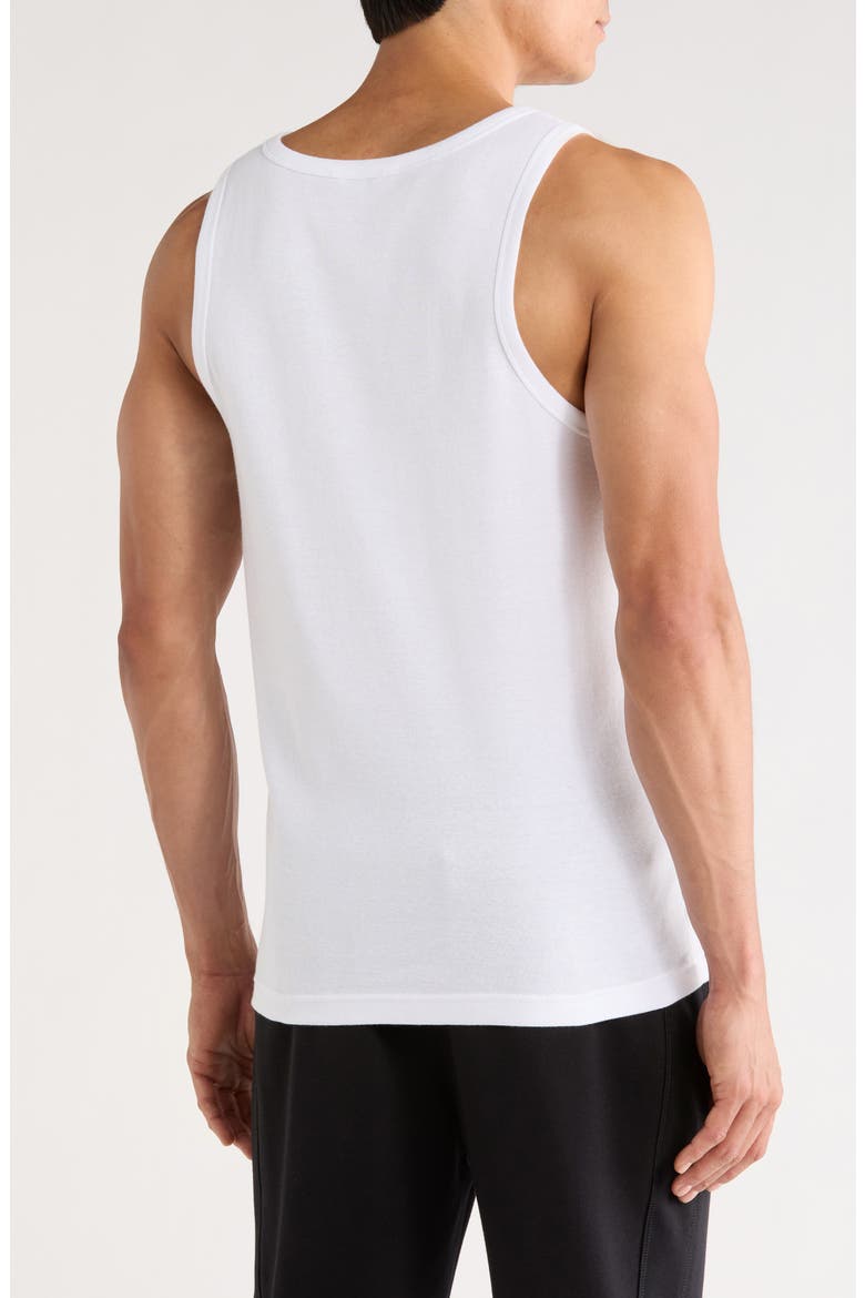 Ribbed Cotton Tank, Alternate, color, OPTIC WHITE