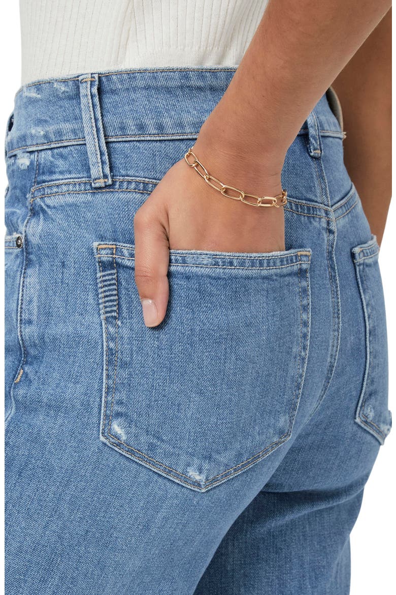 Sasha Distressed Wide Leg Jeans, Alternate, color, HOLY GRAIL DISTRESSED