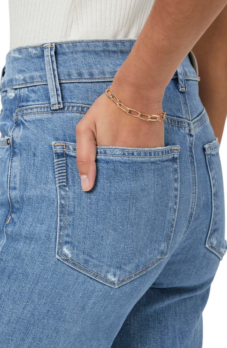 PAIGE Sasha Distressed Wide Leg Jeans, Alternate, color,