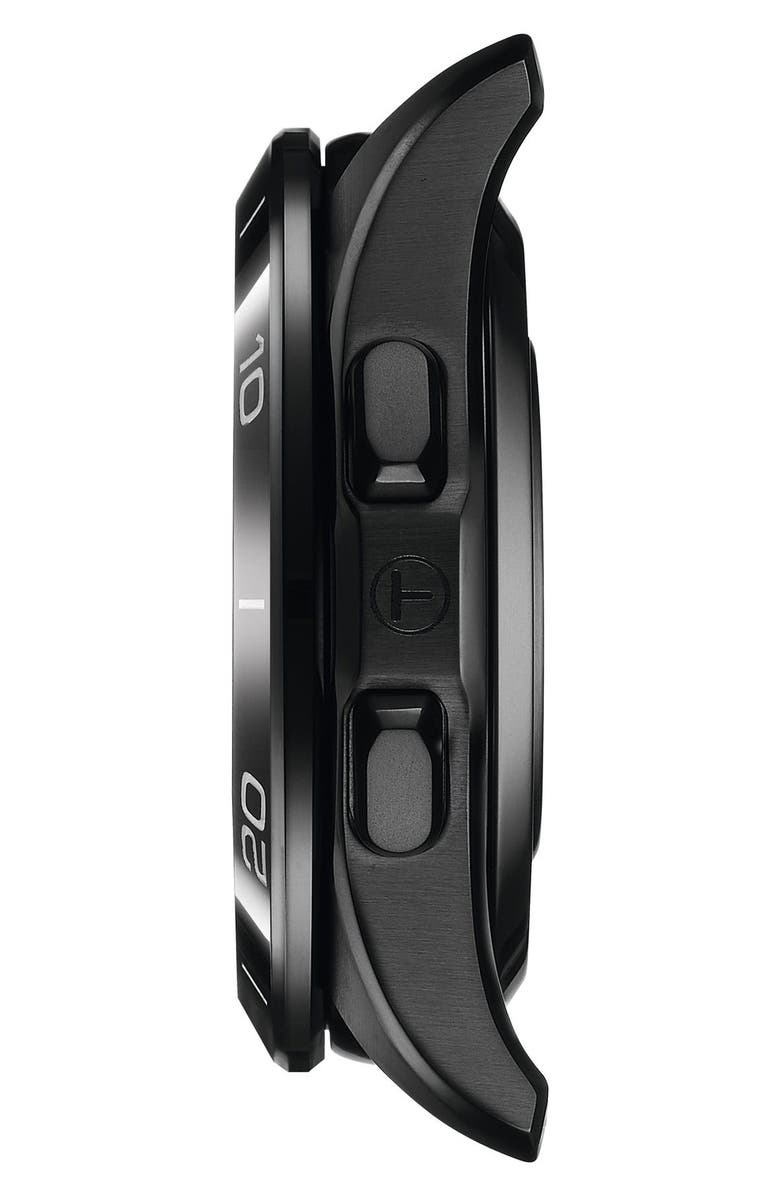 Tissot T-Touch Connect Sport Solar Smart Silicone Strap Watch, 43.75mm, Alternate, color, Black