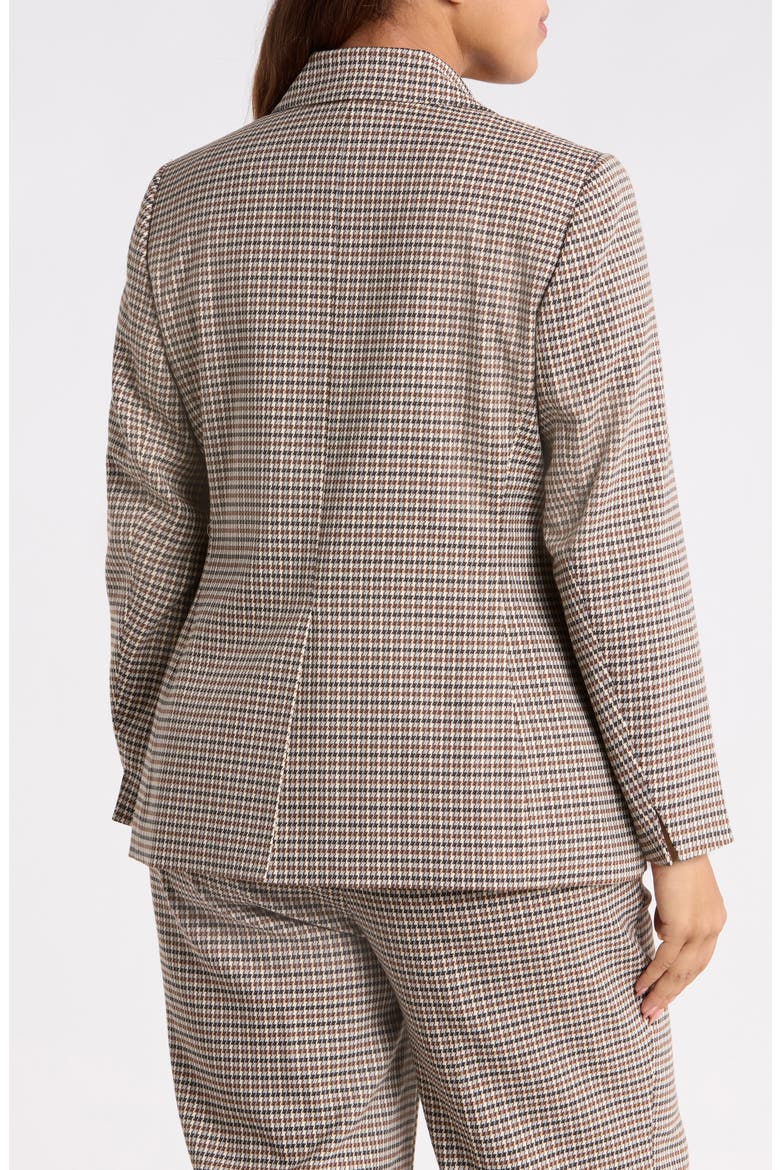 Houndstooth One Button Blazer, Alternate, color, ANNE BLACK MULTI