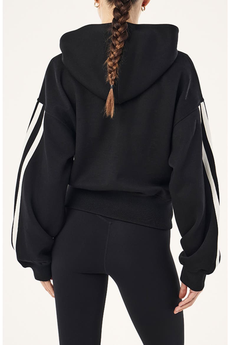 Flip Side Full Zip Hoodie, Alternate, color, BLACK