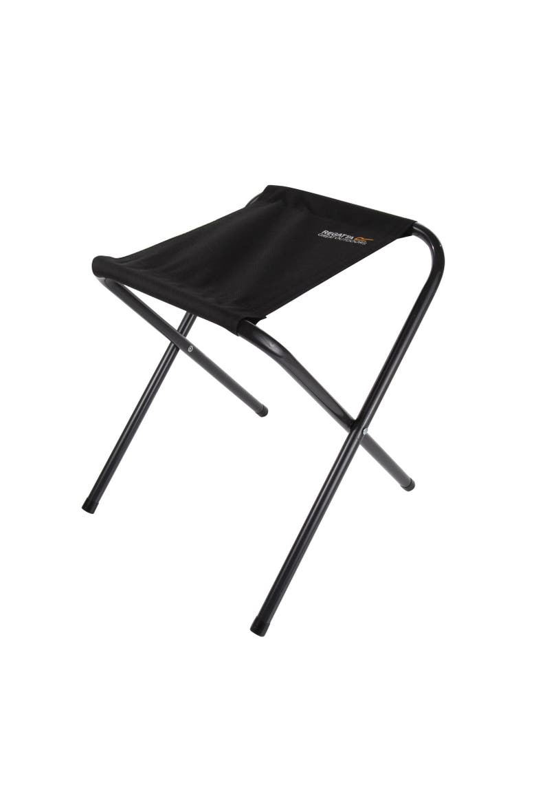 Great Outdoors Marcos Camping Stool, Main, color, Black and Seal Grey