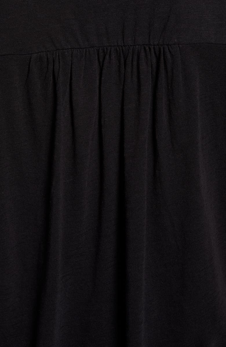 Caslon<sup>®</sup> Gathered V-Neck T-Shirt, Alternate, color, 