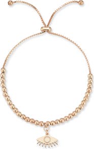 SPHERA MILANO Evil Eye Beaded Adjustable Bracelet