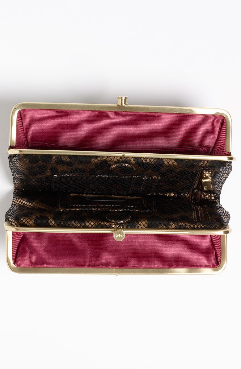 HOBO 'Leopard Lauren' Double Frame Clutch, Alternate, color, 