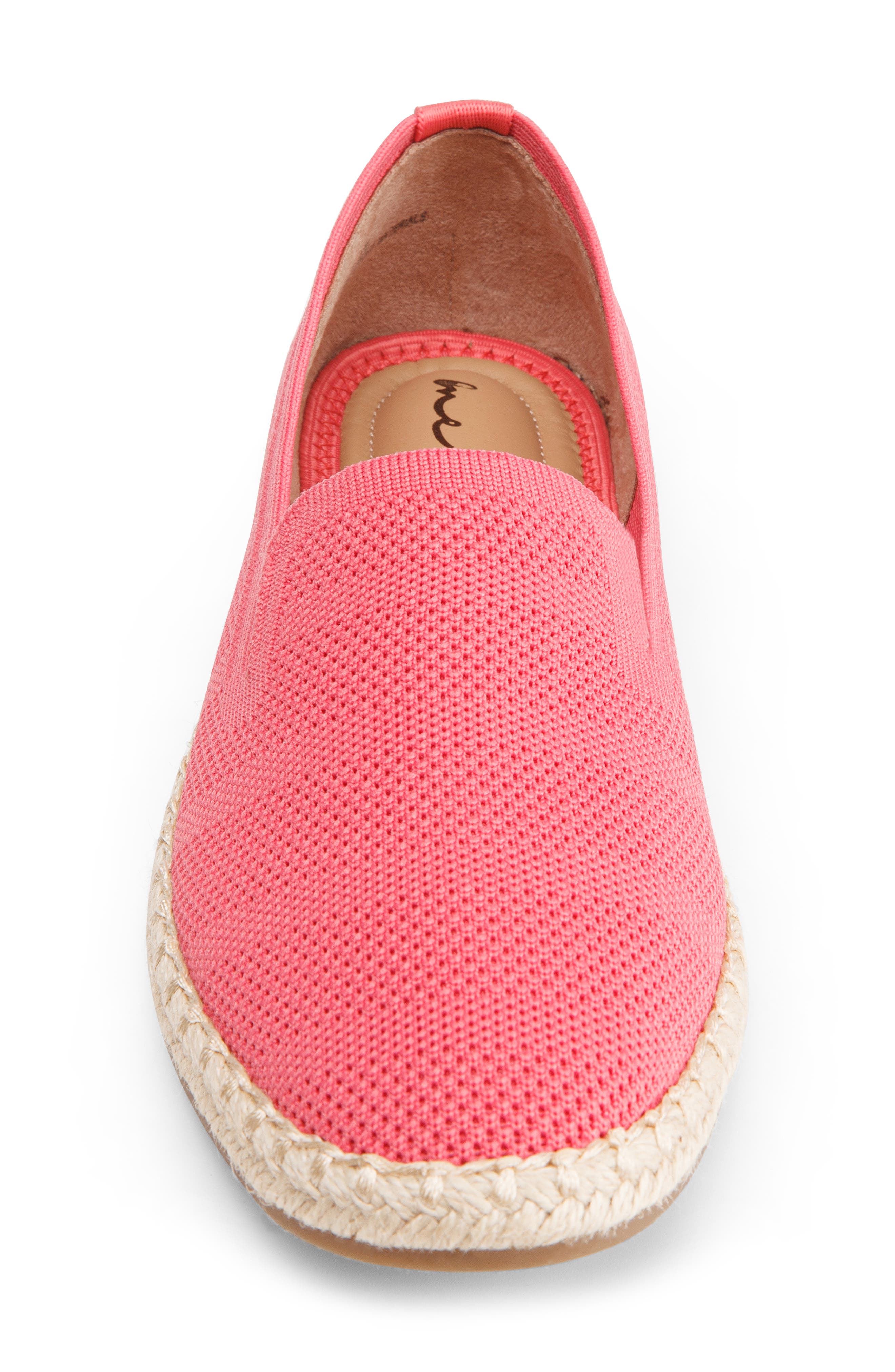 Me Too Koda Knit Slip-On Espadrille Sneaker, Alternate, color, Salmon