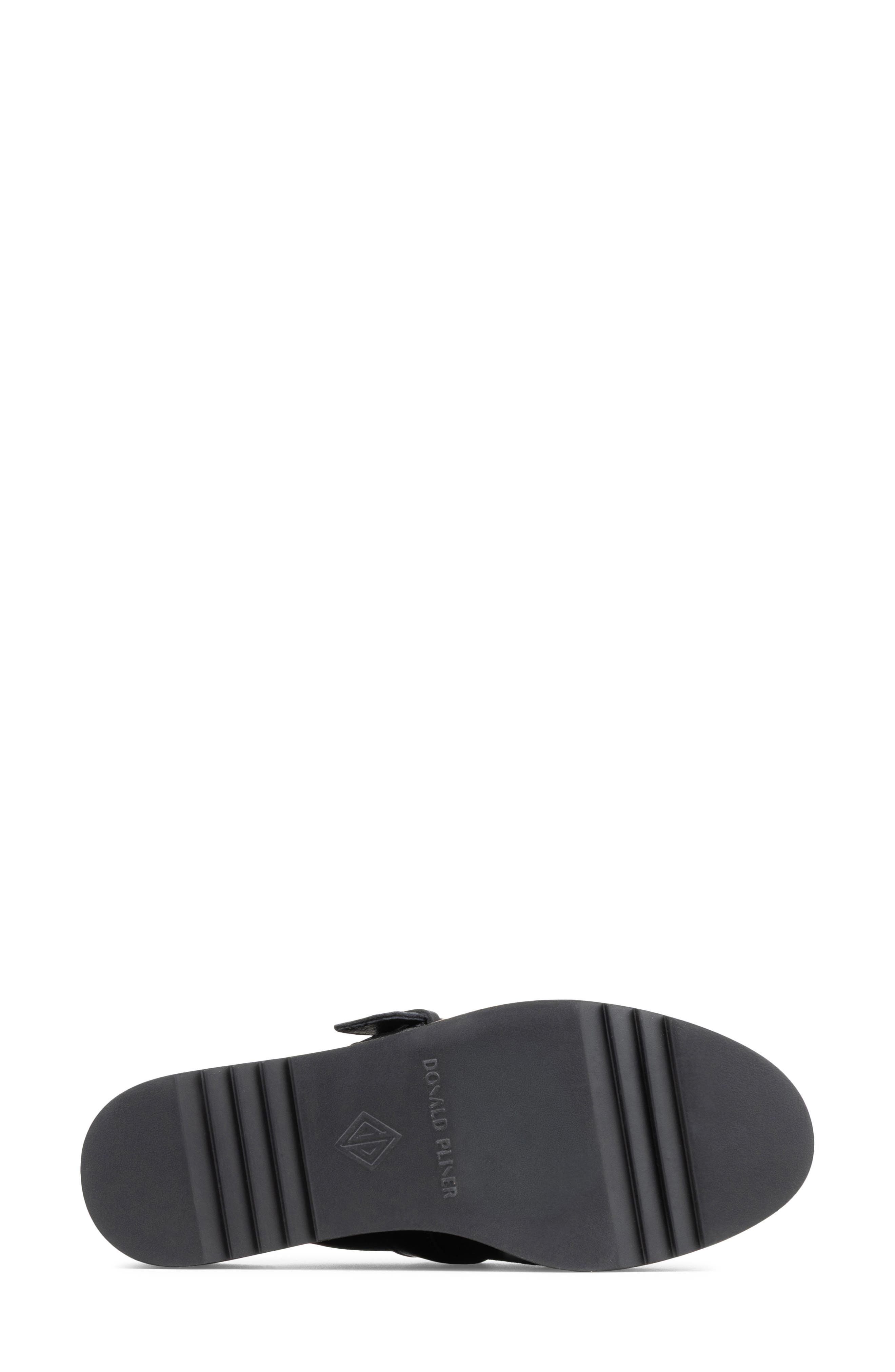 Elvesa Leather Platform Wedge Mule, Alternate, color, BLACK