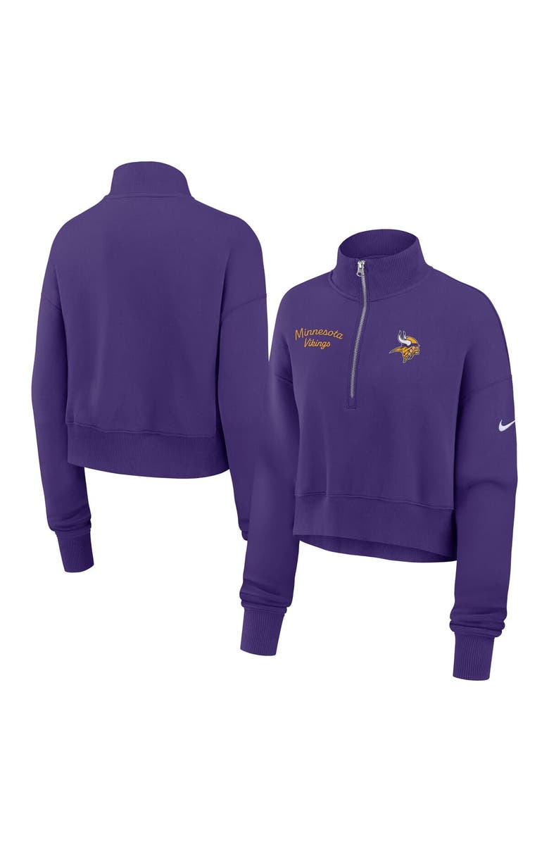 Nike Women's Nike Purple Minnesota Vikings Primetime Phoenix Half-Zip Sweatshirt, Alternate, color, Purple