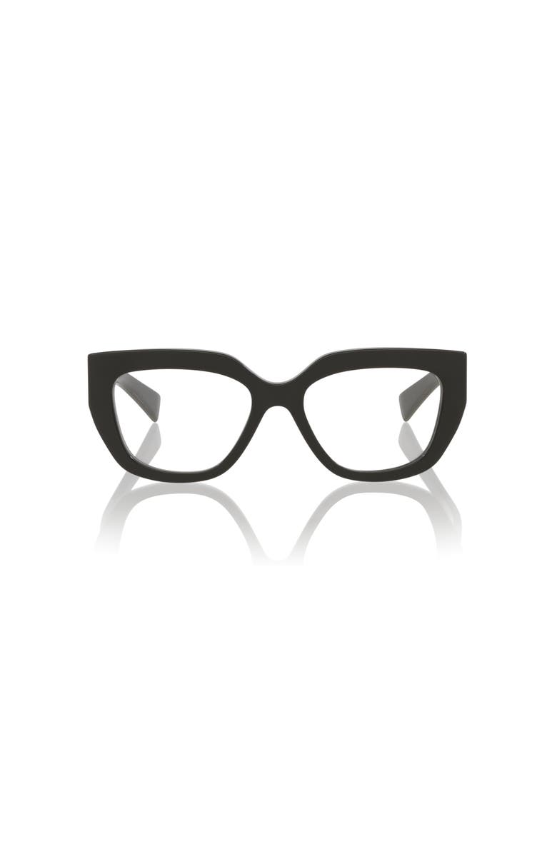Gucci 53mm Cat Eye optical glasses, Alternate, color, Black
