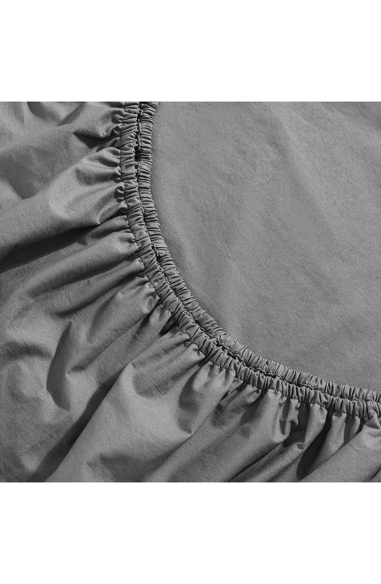 Calvin Klein 200 Thread Count Cotton Percale Sheet Set, Alternate, color, Graphite