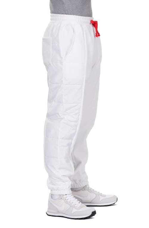 Vast Ripstop Fleece Lined Joggers In White