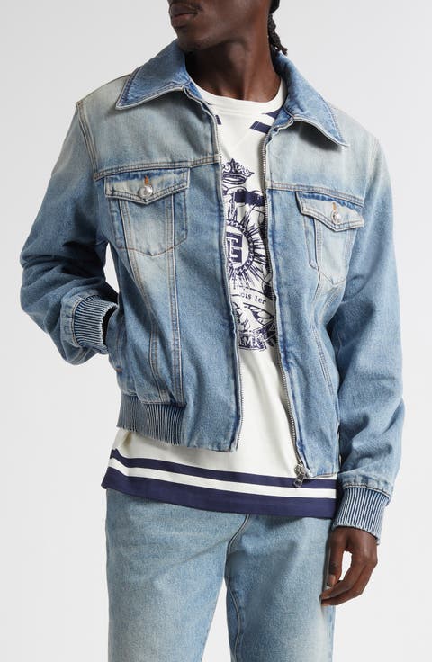 Monogram Lined Denim Jacket