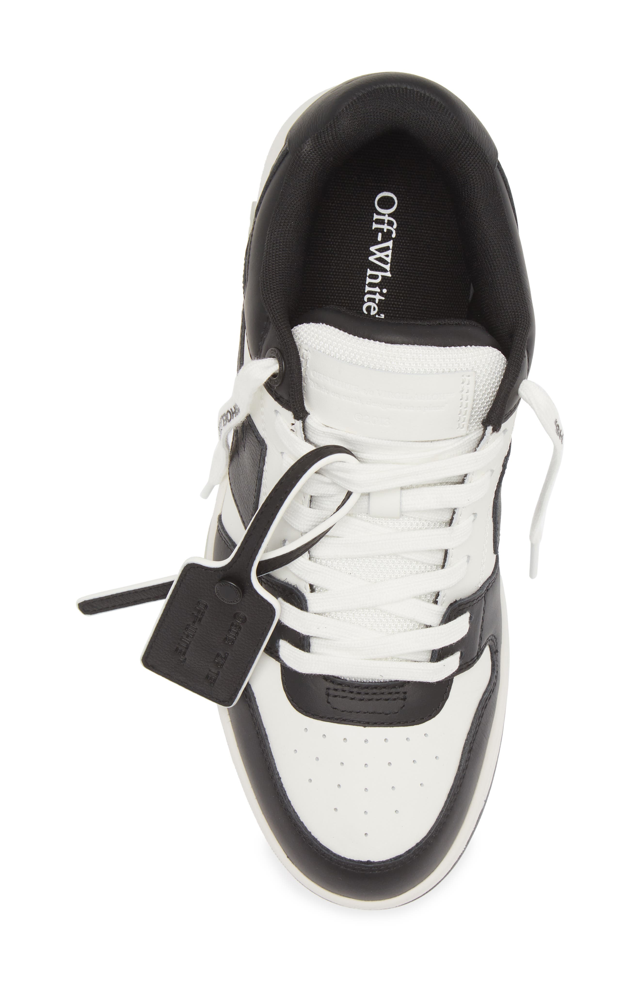 Off-White Out of Office Low Top Sneaker, Alternate, color, White/Black