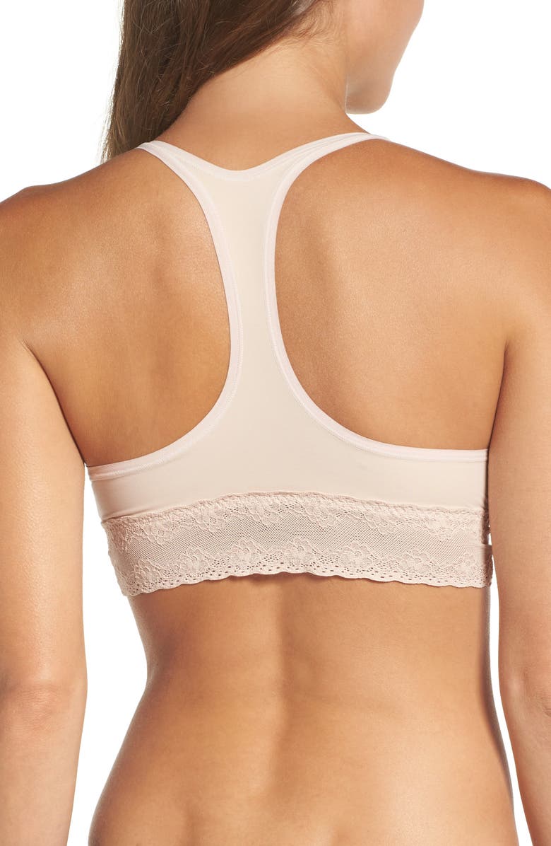 Natori Bliss Perfection Racerback Maternity/Nursing Bralette, Alternate, color, Cameo Rose