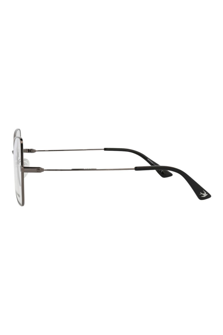 55mm Square Optical Glasses, Alternate, color, RUTHENIUM TRANSPARENT