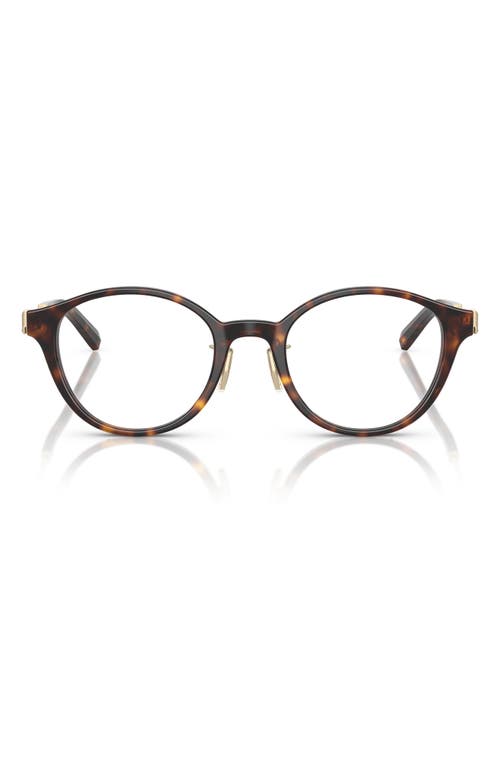 Tiffany & Co . 48mm Round Optical Glasses In Brown