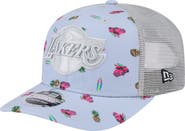 New Era Men's New Era Light Blue/Gray Los Angeles Lakers Adventure Aloha Pattern 9SEVENTY Stretch-Snap Hat