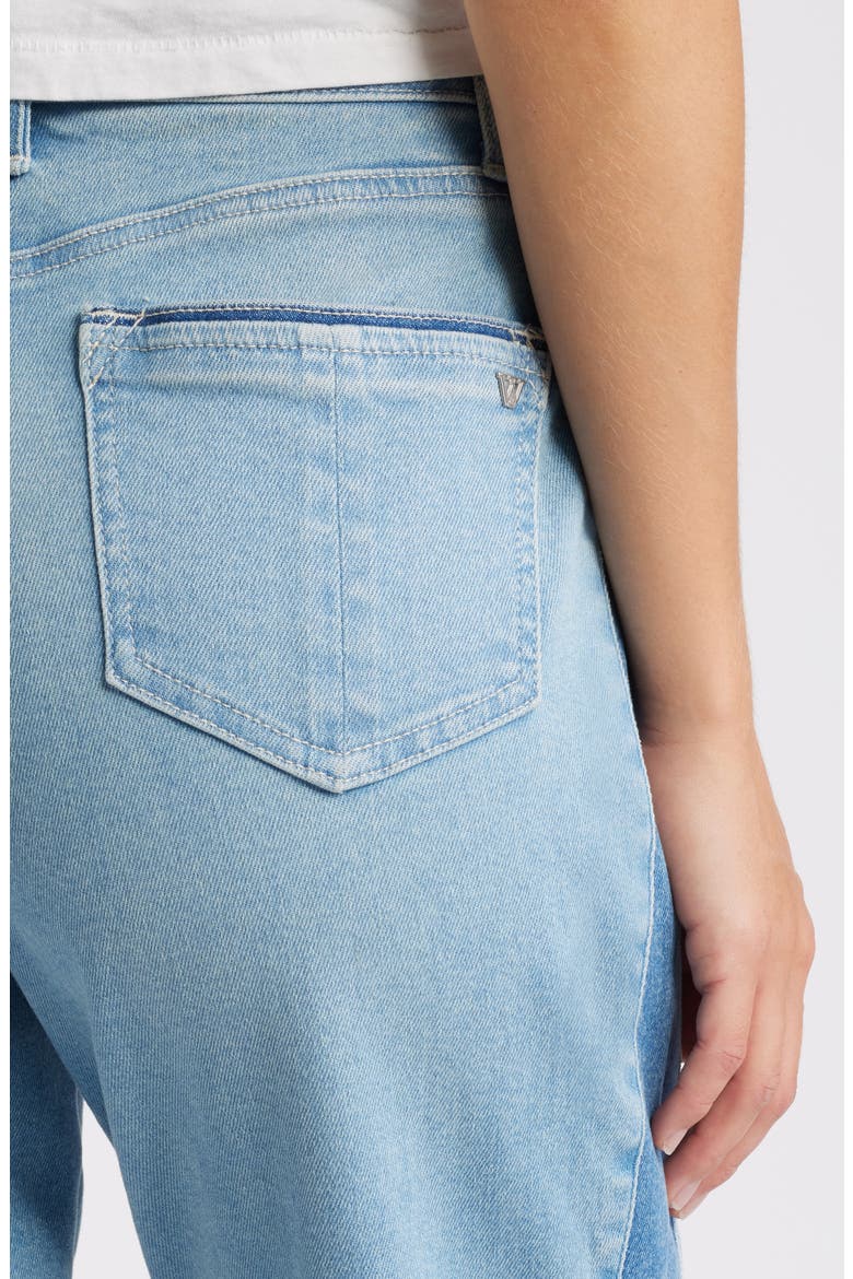 'Ab'Solution Skyrise High Waist Ankle Straight Leg Jeans, Alternate, color, LIGHT BLUE/BLUE