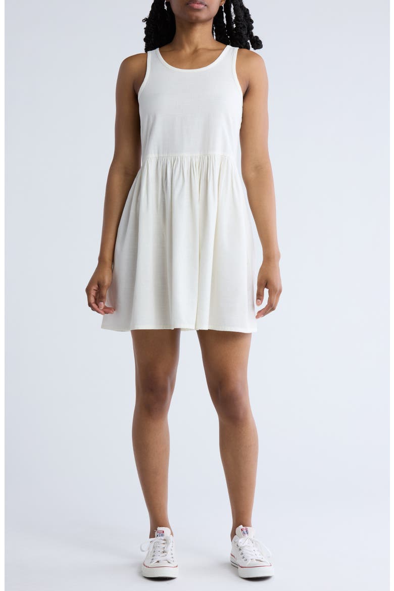 New Heights Fit & Flare Dress, Main, color, OFF WHITE