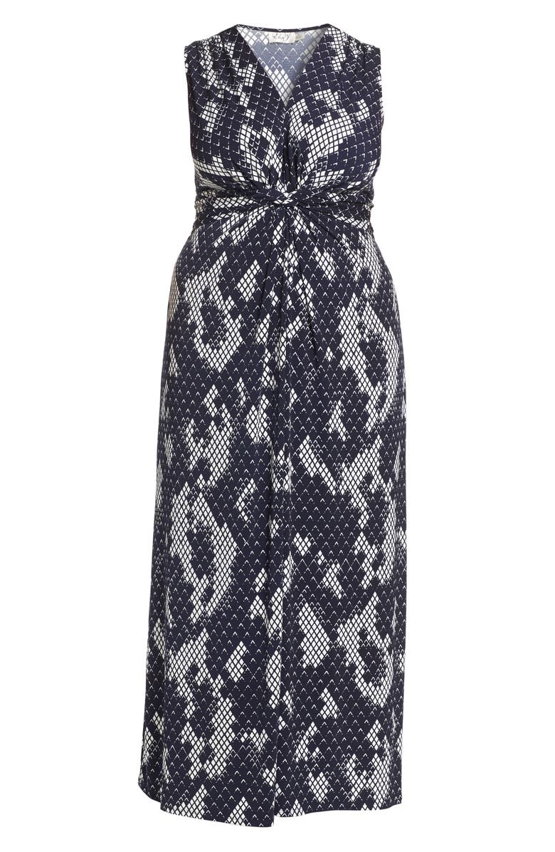 Eliza J Knot Front Maxi Dress, Alternate, color,