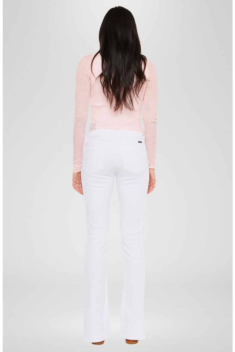 Mai Mid Rise Y2K Bootcut Jeans, Alternate, color, White